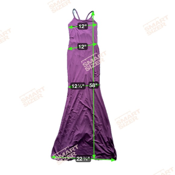 Purple Maxi Dress Ruching Detail - Picture 4 of 4